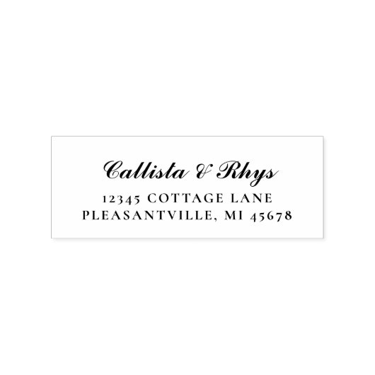 スクリプフォーマルト結婚の差出人住所 ラバースタンプ (インプリント)