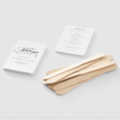 スクリプフォーマルト黒と白結婚の ハンドファン (組立なし)