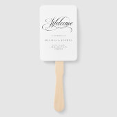 スクリプフォーマルト黒と白結婚の ハンドファン (正面)