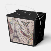 スクリプフランスのトカントリー蝶パリエッフェルタワー フェイバーボックス (裏面サイド)