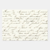 スクリプフランスのトバラ金ゴールドヴィンテージ ラッピングペーパーシート (正面3)