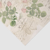 スクリプフランスのトピンクローズバードビーヴィンテージコラージュ 薄葉紙 (詳細)