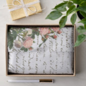 スクリプフランスのトピンローズ動揺してヴィンテージ 薄葉紙 (ギフト)