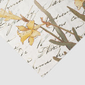 スクリプフランスのトヴィンテージイエローダフォディルティッシュペーパー 薄葉紙 (詳細)