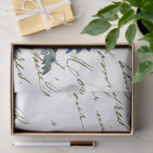 スクリプフランスのトヴィンテージブルーワイルドフラワー 薄葉紙 (ギフト)