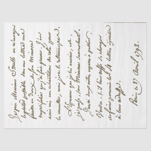 スクリプフランスのトヴィンテージレターBotany Decompage金ゴールド 薄葉紙 (正面)