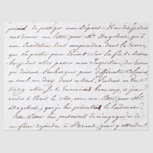 スクリプフランスのトヴィンテージ文字の筆記手書き 薄葉紙 (正面)