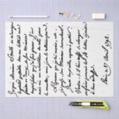 スクリプフランスのトヴィンテージ文字ボタニーデコパージュ 薄葉紙 (クラフト)