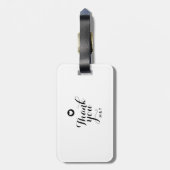 スクリプミニマルトありがとう結婚ご旅行 ラゲッジタグ (裏面縦)