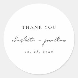 スクリプミニマルトの白黒 ラウンドシール