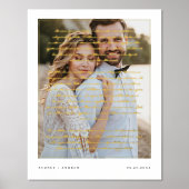 スクリプミニマルトの誓結婚いオーバーレイ写真 箔ポスター (正面)