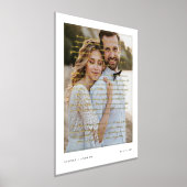 スクリプミニマルトの誓結婚いオーバーレイ写真 箔ポスター (レイダウン)