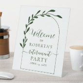 スクリプミニマルトの退職パーティーへようこそ 台座サイン (インサイチュ)