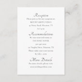 スクリプミニマルトエレガントエンクロージャカード エンクロージャーカード (正面)