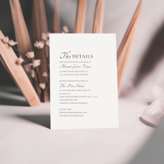 スクリプミニマルトエレガント詳細 エンクロージャーカード