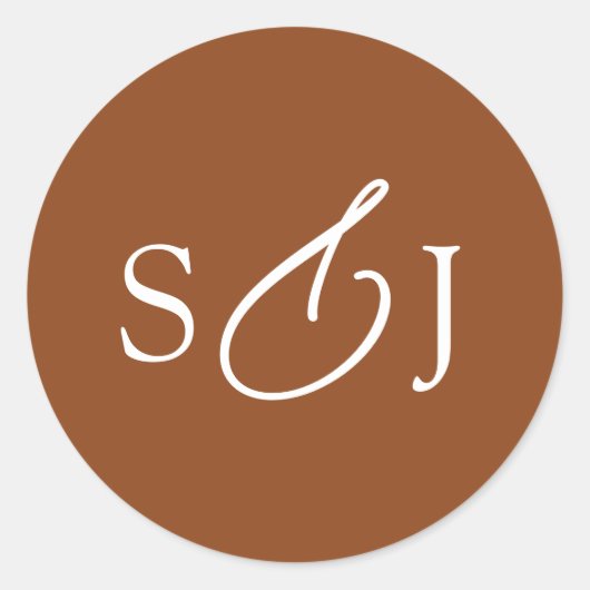 スクリプミニマルトエレガント・モノグラム ラウンドシール (正面)