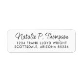 スクリプミニマルトシンプル差出人住所の消去 ラベル (正面)