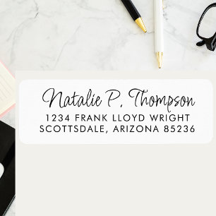 スクリプミニマルトシンプル差出人住所の消去 ラベル