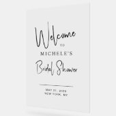 スクリプミニマルトタイポグラフィブライダルシャワーへようこそ アクリルサイン (傾斜)