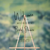 スクリプミニマルトタイポグラフィブライダルシャワーへようこそ アクリルサイン (ニュートラル)