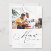 スクリプミニマルトメリーのChristmas Greeting Photo シーズンカード (正面)