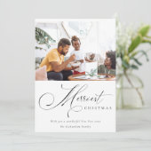 スクリプミニマルトメリーのChristmas Greeting Photo シーズンカード (スタンド正面)