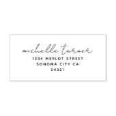 スクリプミニマルトモダン差出人住所 ラバースタンプ (インプリント)