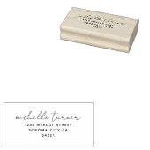 スクリプミニマルトモダン差出人住所 ラバースタンプ (押印)