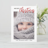 スクリプミニマルト写真メリークリスマス シーズンカード (スタンド正面)