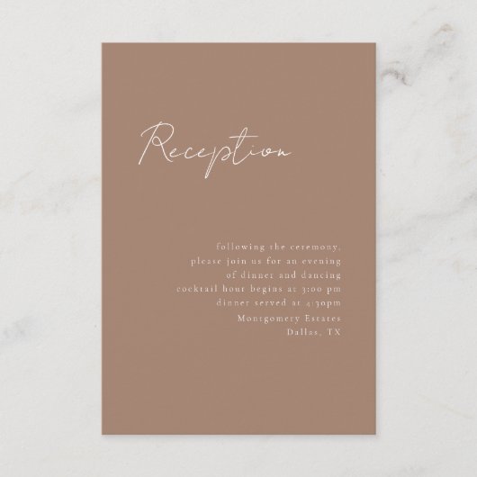 スクリプミニマルト披露宴エンクロージャカード エンクロージャーカード (正面)