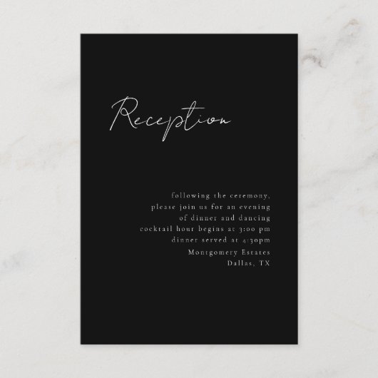 スクリプミニマルト披露宴エンクロージャカード エンクロージャーカード (正面)