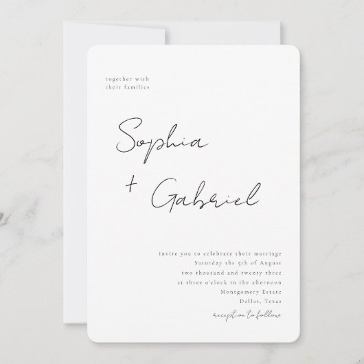 スクリプミニマルト招待状 招待状 (正面)