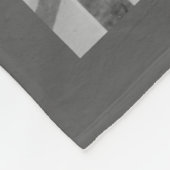 スクリプミニマルト白黒カップルの写真 フリースブランケット (角)