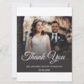 スクリプミニマルト結婚のサンキューカード (正面)