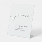 スクリプミニマルト結婚式の引き出物は1つサインを取ってください 台座サイン (正面)