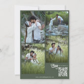 スクリプミニマルト結婚式招待状 招待状 (裏面)