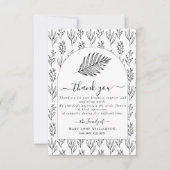 スクリプミニマルト葬儀サンキューカード サンキューカード (正面)