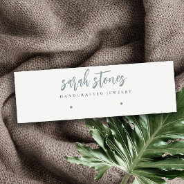 スクリプミニマルト黒灰色の白いイヤリングディスプレイ スキニー名刺