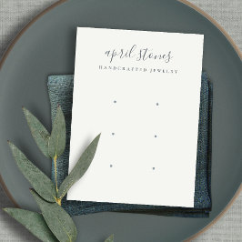 スクリプミニマルト黒灰色ホワイト3イヤリングディスプレイ 名刺