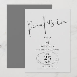 スクリプミニマルト・グレイでスタイリッシュ鉛筆 セーブザデート