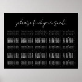 スクリプミニマルト、シーティングチャート ポスター