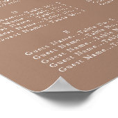 スクリプミニマルト、シーティングチャート ポスター (角)