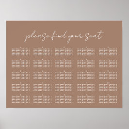 スクリプミニマルト、シーティングチャート ポスター