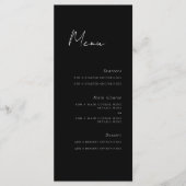 スクリプミニマルト・メニュー・カード メニュー (正面)