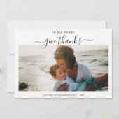 スクリプミニマルト |写真シンプルトレンディー シーズンカード (正面)