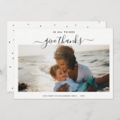 スクリプミニマルト |写真シンプルトレンディー シーズンカード (正面/裏面)