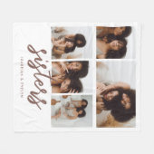 スクリプミニマルト「姉妹」 5フォトコラージュ フリースブランケット (正面(横))