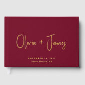 スクリプミニマルトBurgundy結婚's ゲストブック (正面)