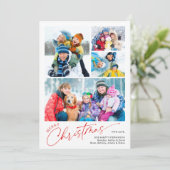 スクリプミニマルトMerry Christmas 4写真カレンダー シーズンカード (スタンド正面)