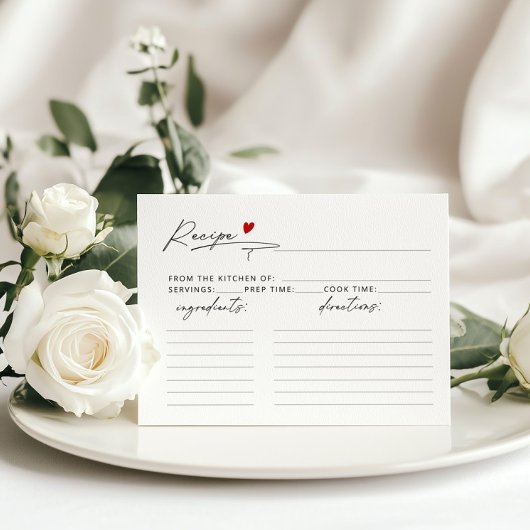 スクリプミニマルモダントハートブリデルシャワーレシピ